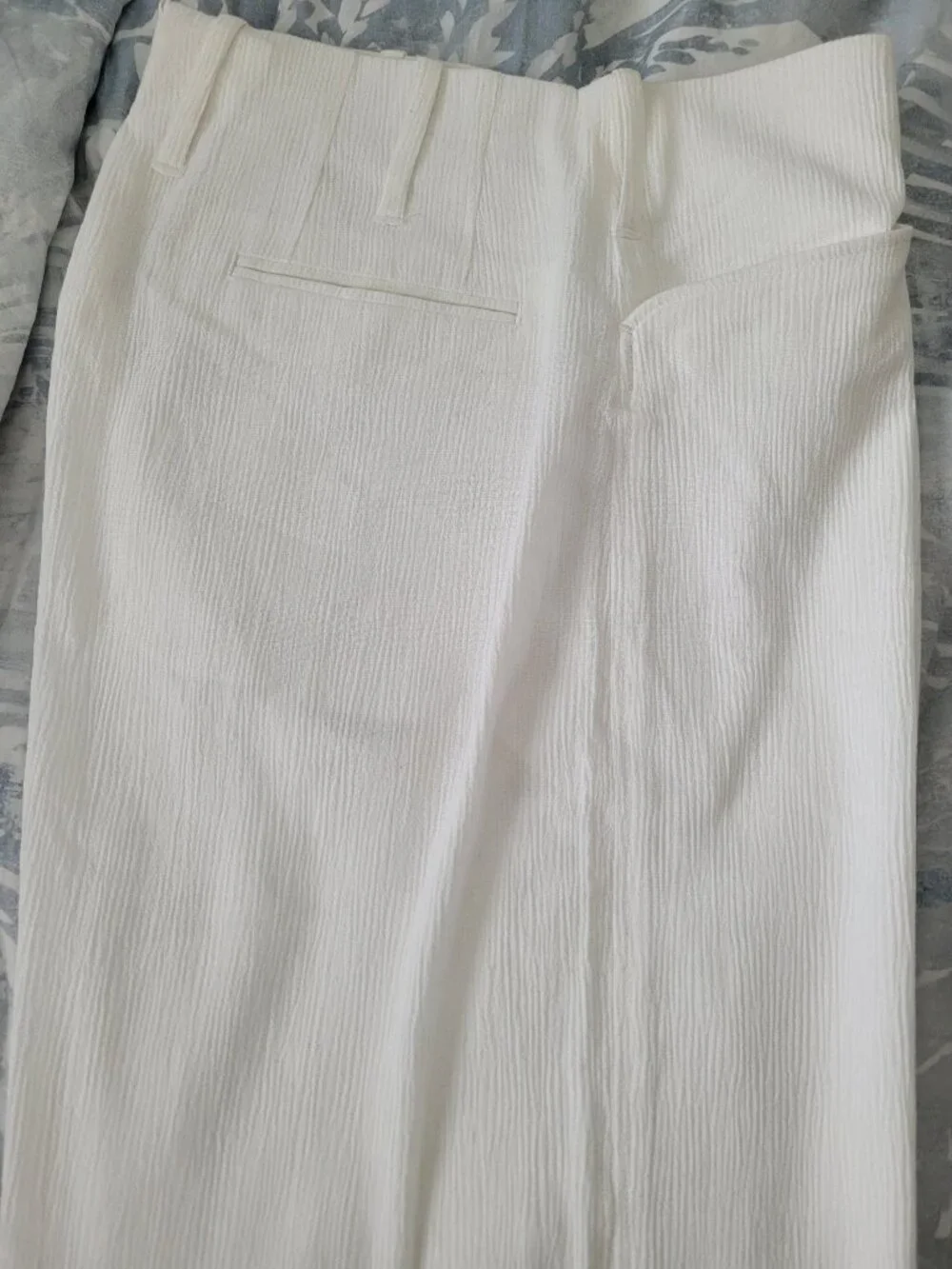 NEW FACTOR'S Men's Pipe Leg Trousers in White Size 29